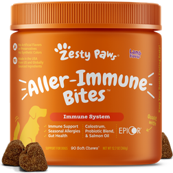 Zesty Paws Allergy Immune Supplement for Dogs with Omega Fish