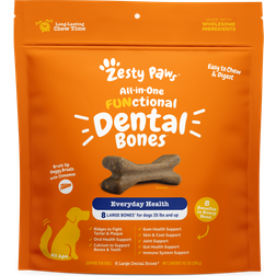 Zesty Paws All-in-One Dental Bones for Large Dogs 8 Large Bones