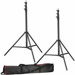 Bresser Kit de Trépied d'Eclairage BR-TP240 PRO-1 (2 pièces) avec Etui de Trépied