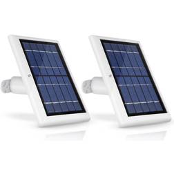 Wasserstein Solar Panel for Ring Spotlight and Ring Stick Up Surveillance Camera 2-Pack White