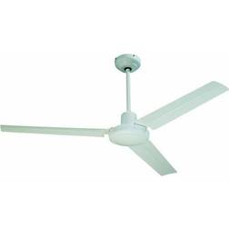 Seychelles Ø 122 cm Ventilateur De Plafond Réversible 3 Pales Métal Laquees Blanc 112416