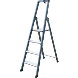 Krause Aluminium step ladder, anodised, 4 steps