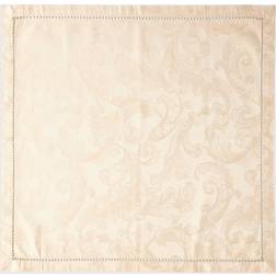 SFERRA Plume Jacquard Set 4 PARCHMENT Cloth Napkin