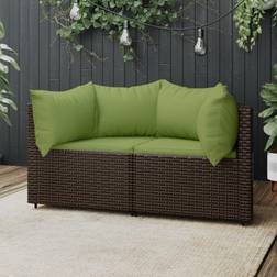 vidaXL hjørnemoduler havesofa 2 Modulsofa
