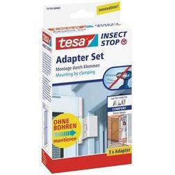 TESA 55193-03 Adapter Alu Comfort Fly screen adapter kit Suitable for insect netting 3 pcs