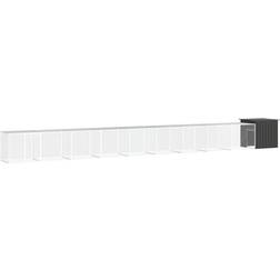 vidaXL Hönsbur antracit 1000x91x100 galvaniserat