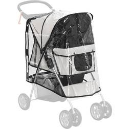 Pawhut Dog Stroller Rain Cover w/ Rear