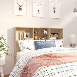 vidaXL Cabinet Sonoma Oak 120x19x103.5 cm Headboard 120cm