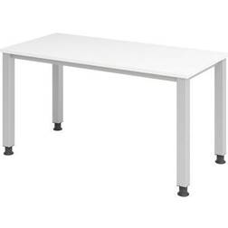 EUROKRAFTpro QUEO 614 S Réglable En Hauteur 140 x 67 Blanc/Argent