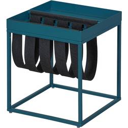 Inter Link D'Appoint Carrée Métal Bleu 35 cm Table Basse