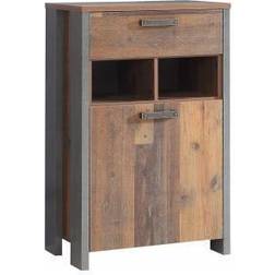 Forte Cadle Skab 67 cm Brun Grå Skostativ