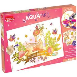 Maped Creativ, Aqua Art Maxi sæt. Sæt 5 ark, 18 aquablyanter og pensel! Bestillingsvare, 8-9 dages levering