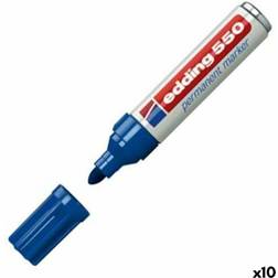 Edding Dauermarker 550 3-4 Mm Blau 10 Stück