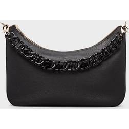 Christian Louboutin Womens Black-black Loubila Chain Large Leather Shoulder bag 1 Size