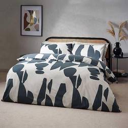 Hoem Meta Abstract Geometric Rich Duvet Cover Grey, Black, Blue