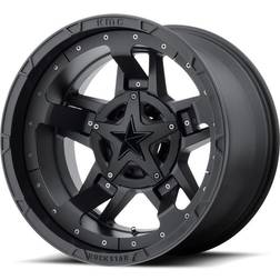 XD Wheels XD827 Rockstar 3, 20x9 with 6 on 135 and 6 on 5.5 Bolt Pattern Matte Black with