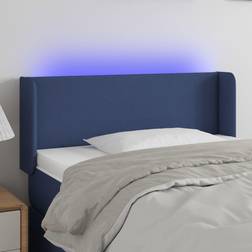 vidaXL LED Blå 93 x 16 x 78/88 cm Sänggavel