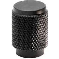 Beslag Design Riff Knop 21 Mm Matsort Aluminium Black Matte 1stk