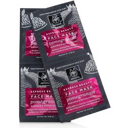 Apivita Express Beauty Face Mask with Pomegranate Radiance & Revitalization 6x2x8ml