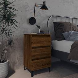 vidaXL brown oak Bedside Table 35x40cm