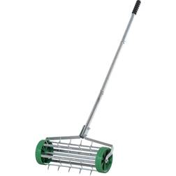 OutSunny Garden Rolling Lawn Aerator Heavy Duty Steel Grass