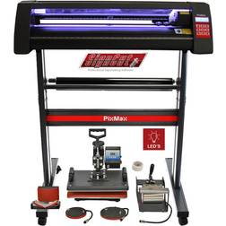 Pixmax Plotter Per Taglio Vinile Guida Laser Abbonamento 12 Mesi Software LED 720 mm Pressa a Caldo Termopressa Per Sublimazione Transfer - 5 in 1