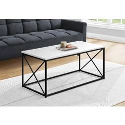 Monarch Specialties X-Shape Side Coffee Table