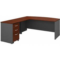 Bush Business Series C Executive L-Shaped Bowfront Writing Desk