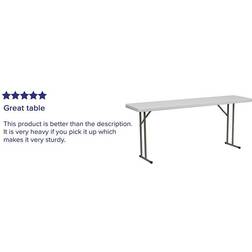 Flash Furniture DAD-YCZ-180-GW-GG 18''W Bar Table