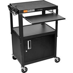 Luxor Steel A/V Cart Trolley Table