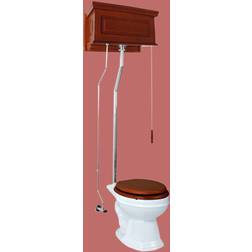 Renovators Supply High Tank Pull Chain Two-Piece Toilet Elongated Bowl 70 74