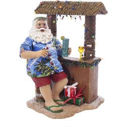 Kurt Adler 11' Beach Santa Tiki Bar Figure Decoration