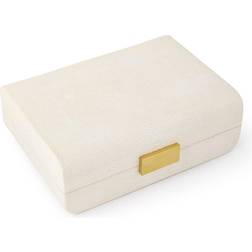 Cream Faux-Shagreen Small Box Small Box