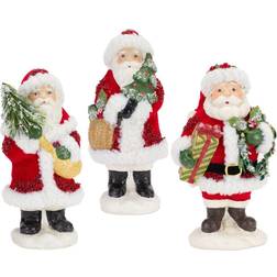 Melrose 8.75" Santa Figurine Set Christmas Tree Ornament