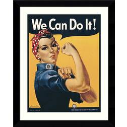 Amanti Art Print 'Rosie The Riveter "We Can Do It!"' Framed Art