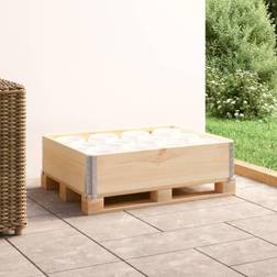 vidaXL Collare Per Pallet 60x80 cm In Legno Massello Di Pino