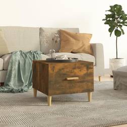vidaXL Smoked oak Coffee Table 50x50cm