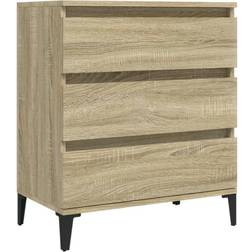 vidaXL Credenza Rovere Sonoma 60x35x70 cm Legno Multistrato Marrone Madia