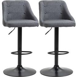 Homcom Modern Swivel 2 Bar Stool 108cm 2pcs