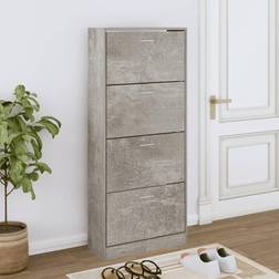 vidaXL Concrete grey Shoe Rack
