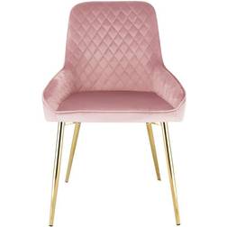 Home Garden Direct Hamilton Titanium Golden Plated, Set 2 Kitchen Chair