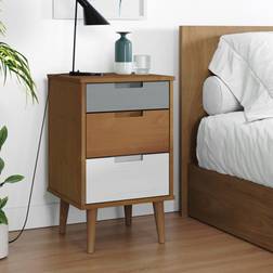vidaXL MOLDE Sängbord