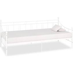 vidaXL Telaio Letto Bianco In Metallo 90x200 cm Divano