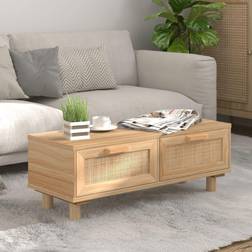 vidaXL 80 x 40 x 30 cm Konstrueret Træ Brun Sofabord
