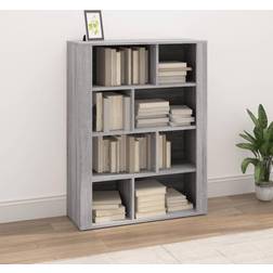 vidaXL 80 x 30 x 106 cm Konstrueret Træ Grå Sonoma-Eg Skænk