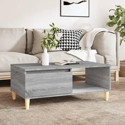 vidaXL Grå Sonoma-Eg 90 x 50 x 36.5 cm Sofabord 50x90cm