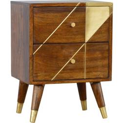 Artisan Nordic Style Chestnut Bedside Table