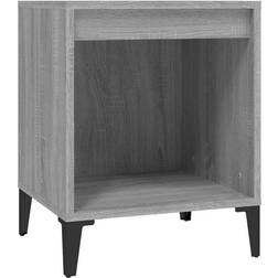 vidaXL Grey sonoma, cabinet 1/2x Bedside Table