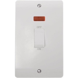 Click Mode 45A DP Switch 2 Gang Upright Neon