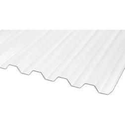 Gutta Gutta Polycarbonat-Wellplatte Trapez 76/18 500 x 95 cm 1,4 mm klar